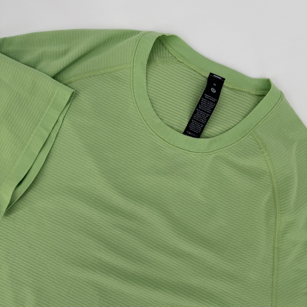Lululemon Metal Vent Tech Short Sleeve Shirt Kale Krush Green LM3FG2S Men Size M